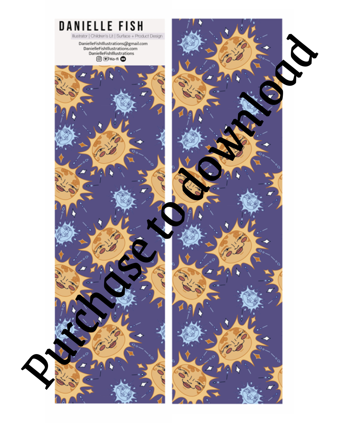 Celestial Wellness Double-Sided Bookmarks Download