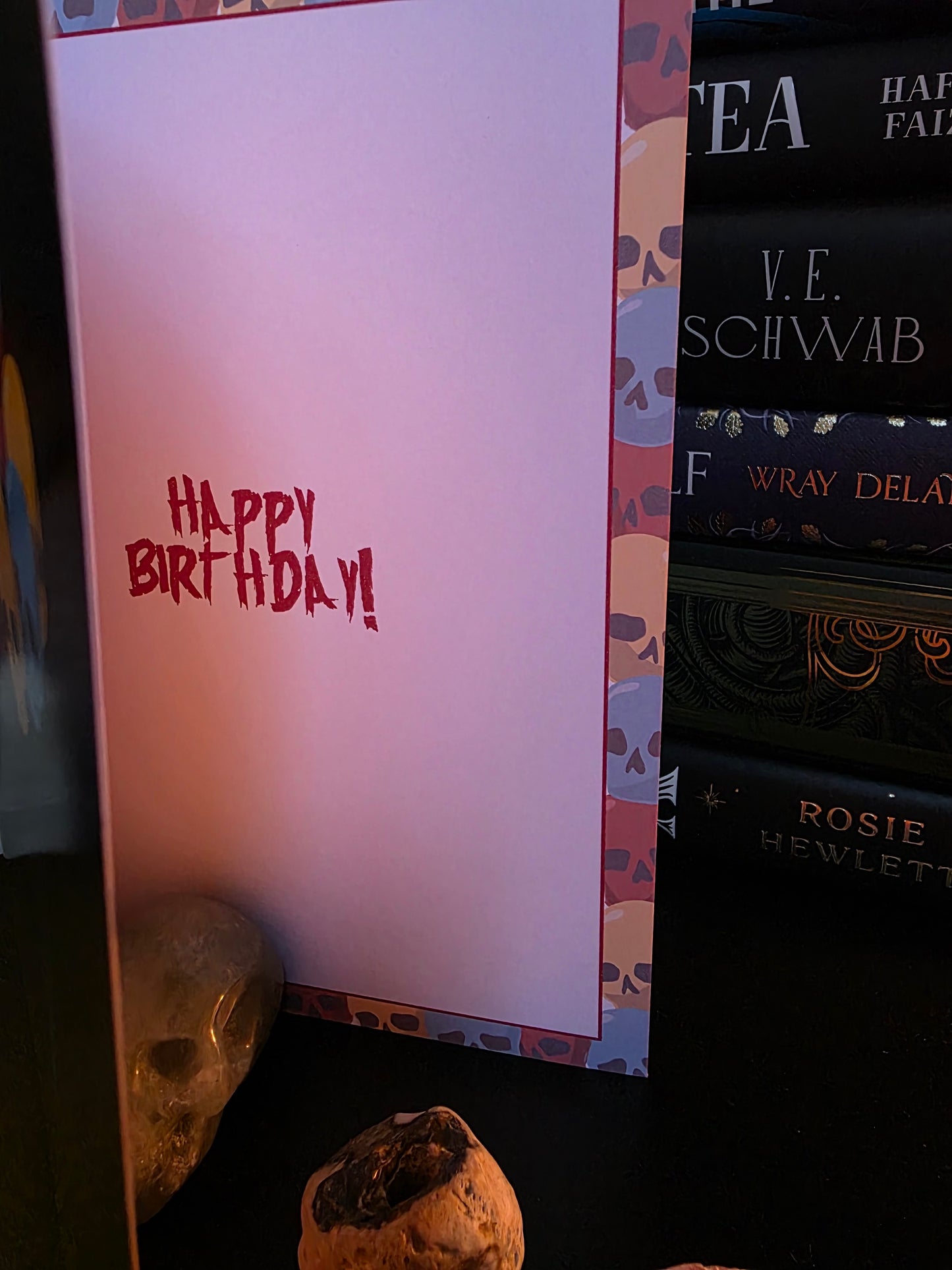 Skull Balloons Birthday Card