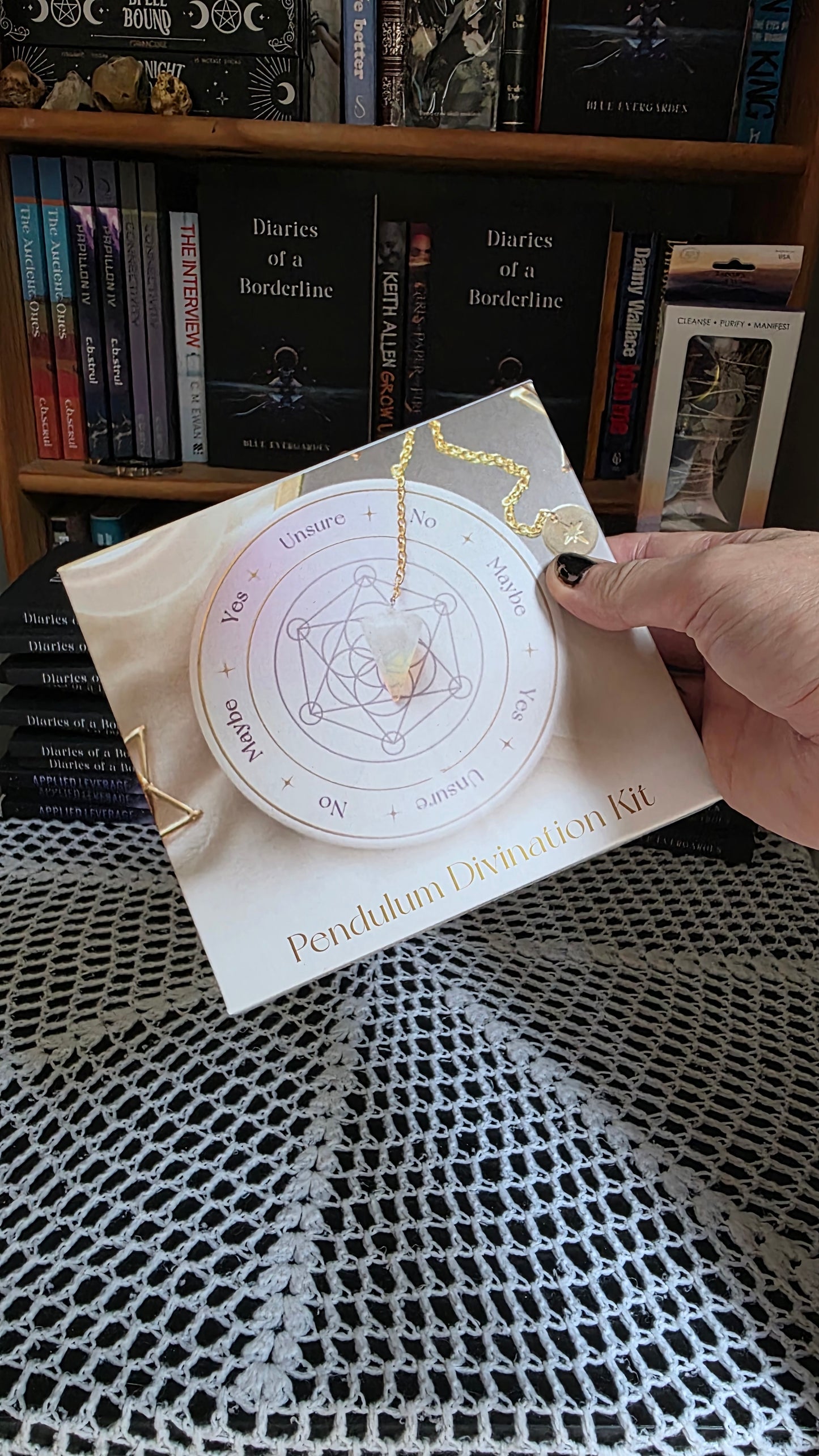 Opalite Pendulum Divination Kit