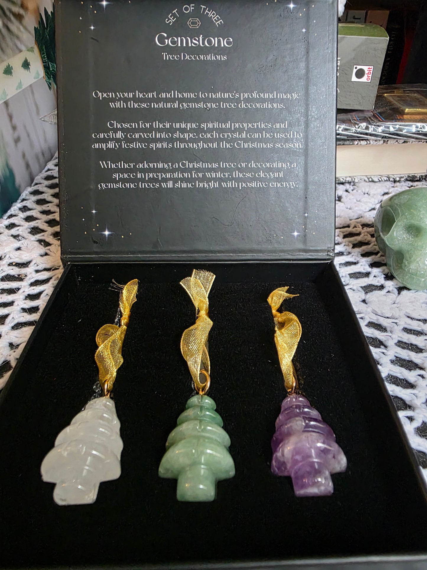 Gemstone Tree Decoration Set
