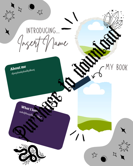 Author About Me Template