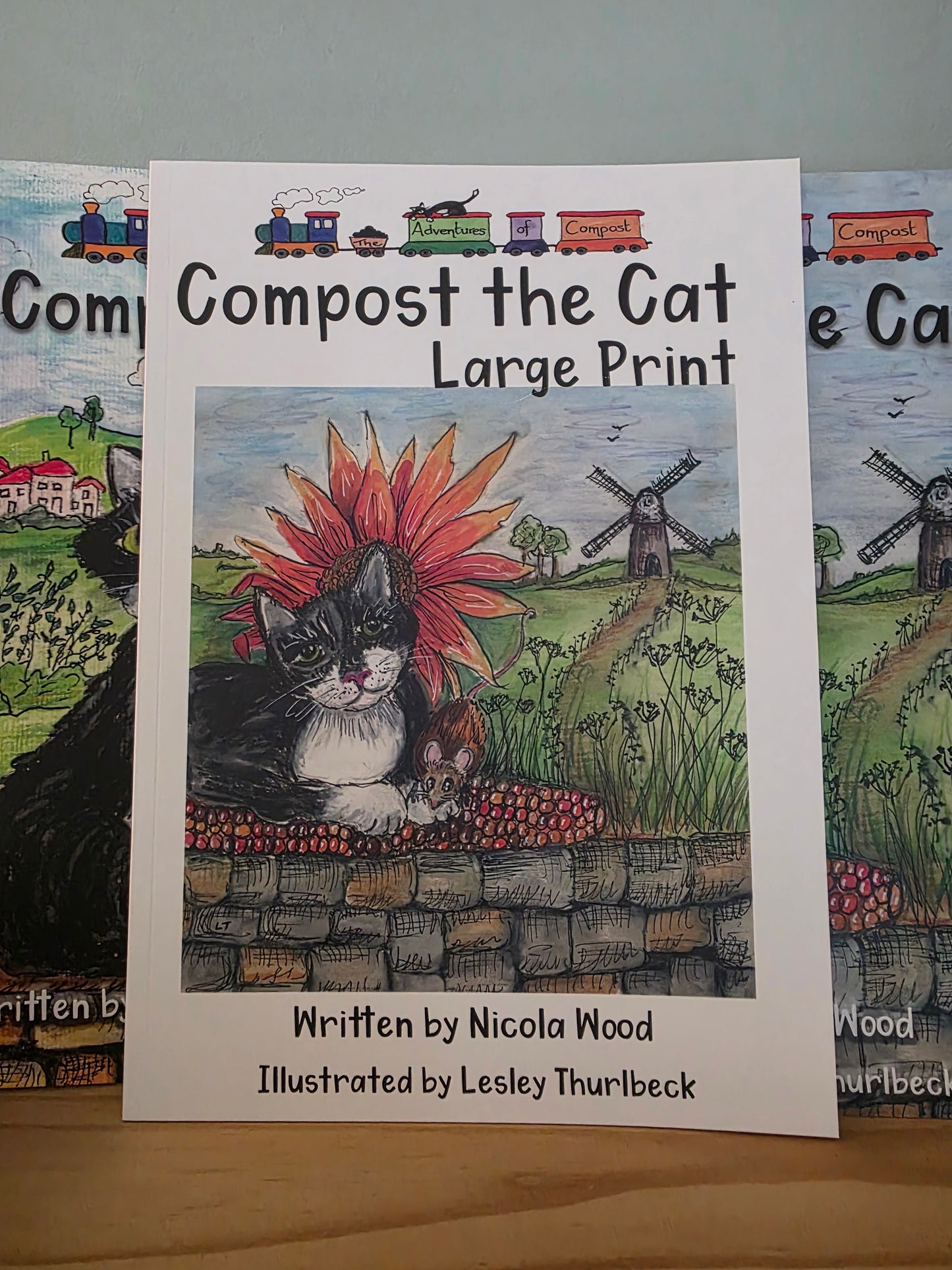 Compost the Cat Large Print, Nicola Wood