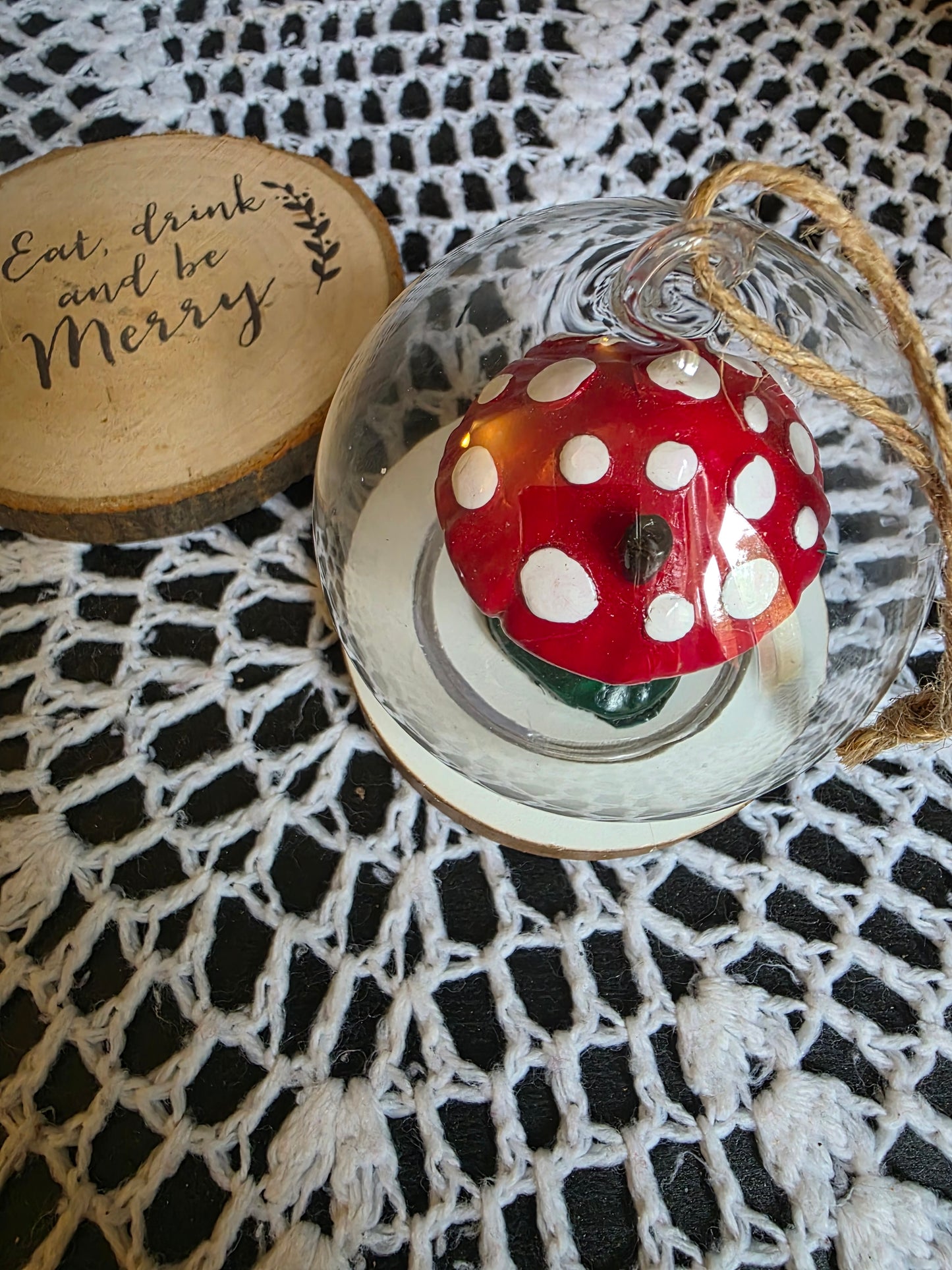 Mushroom Hanging Ornament
