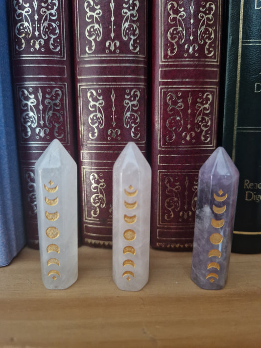 Mini Moon Phase Crystal Point