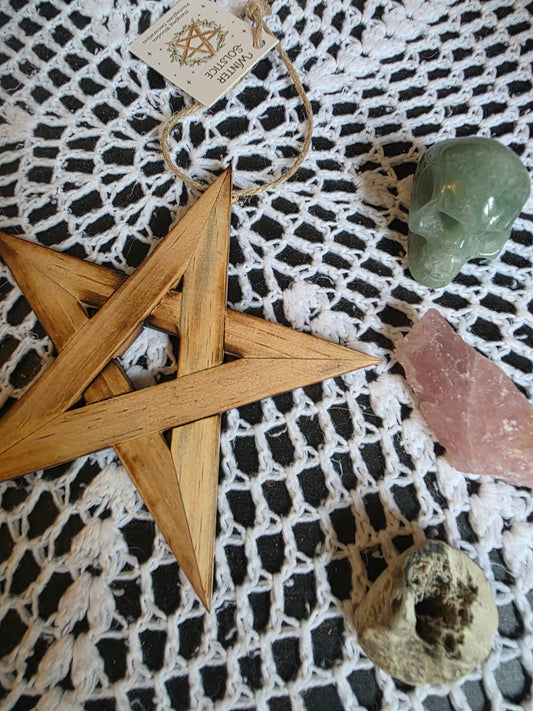 Wooden Pentagram Decoration
